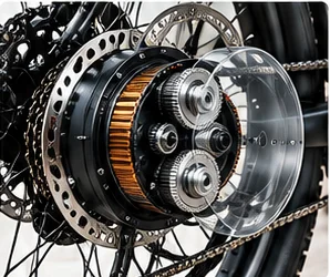 Motor com engrenagem planetária
